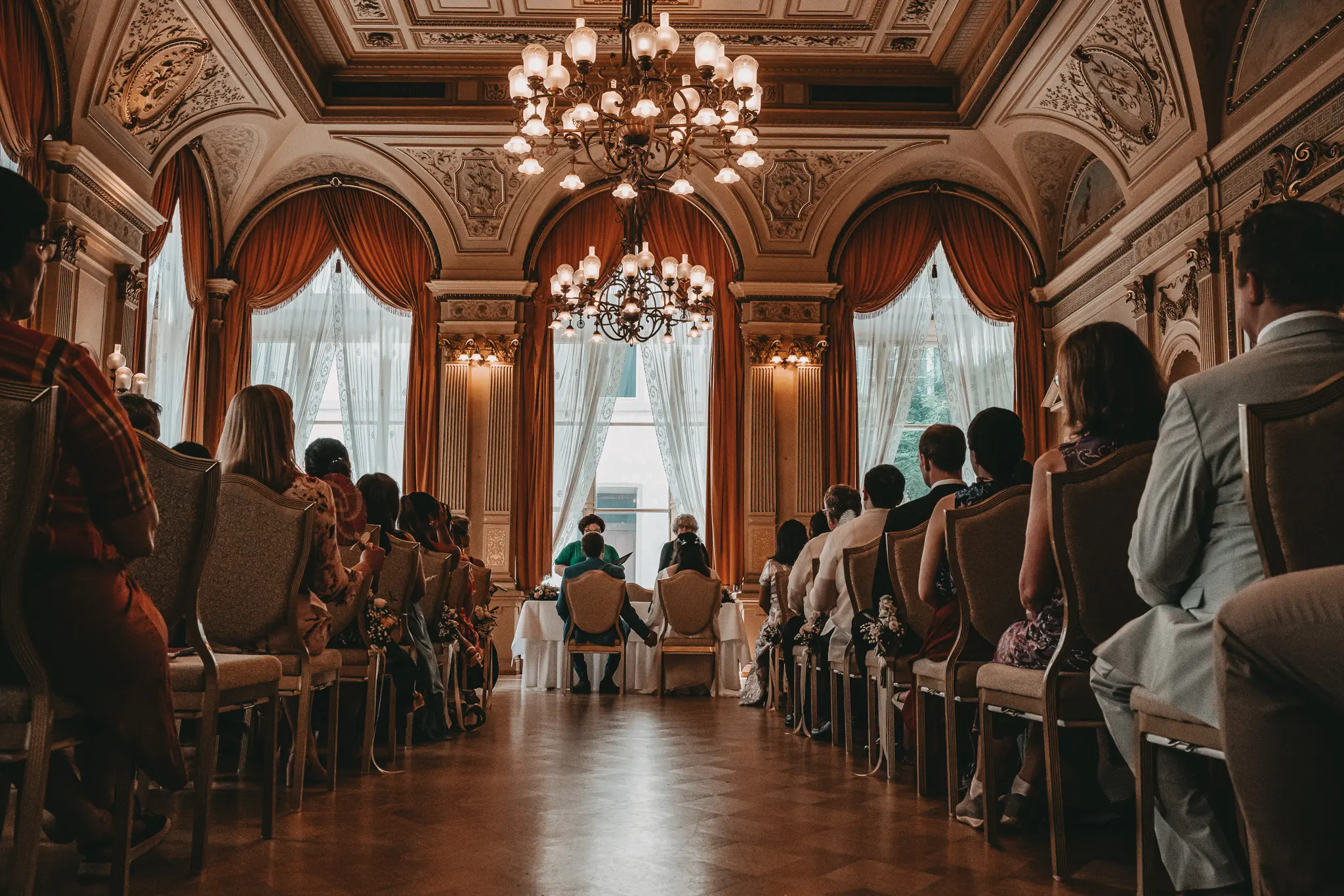 Brautpaar bei Ihrer Hochzeit im Palais Prinz Carl