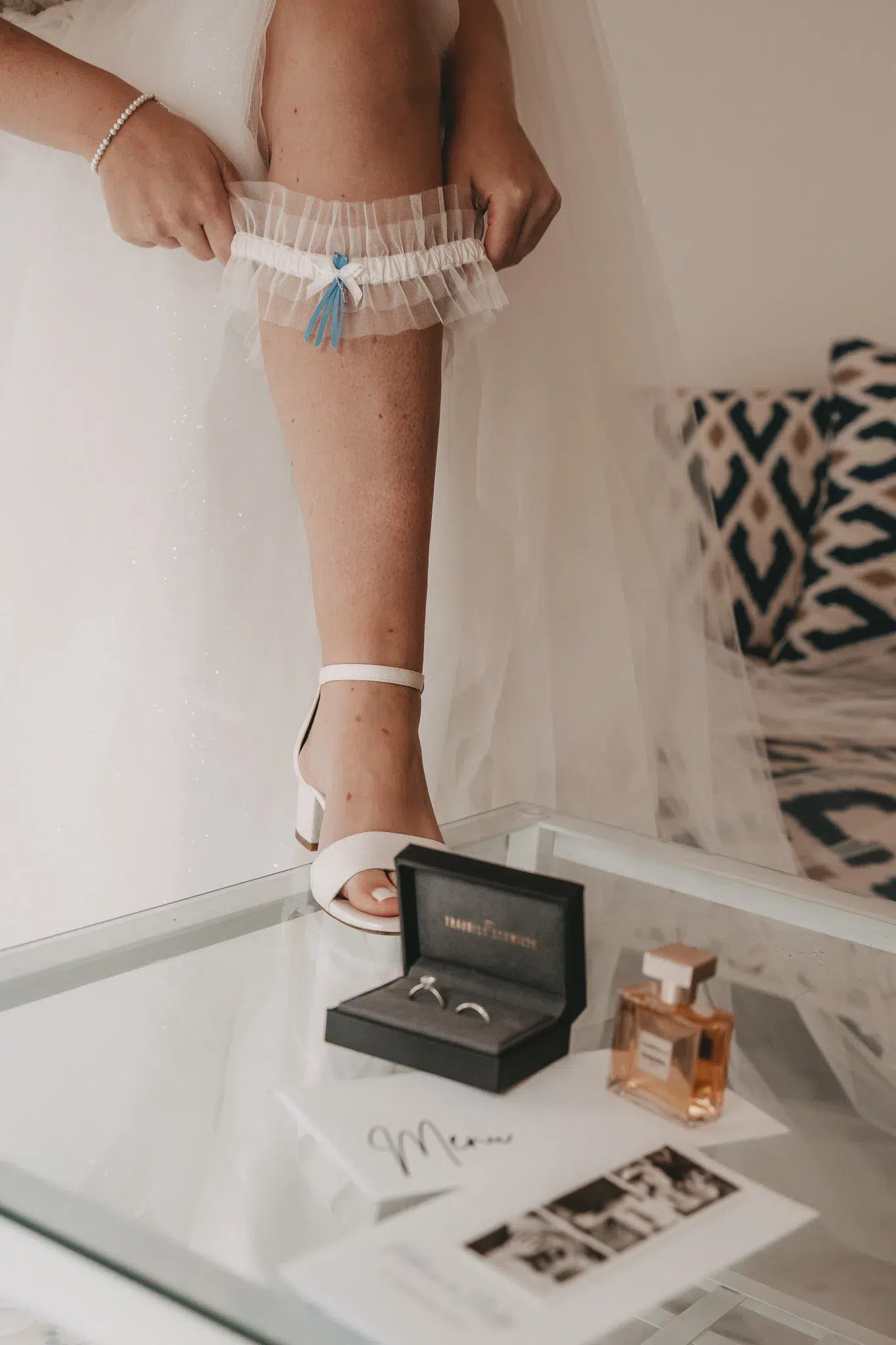 Heiraten im Morrhof Strumpfband