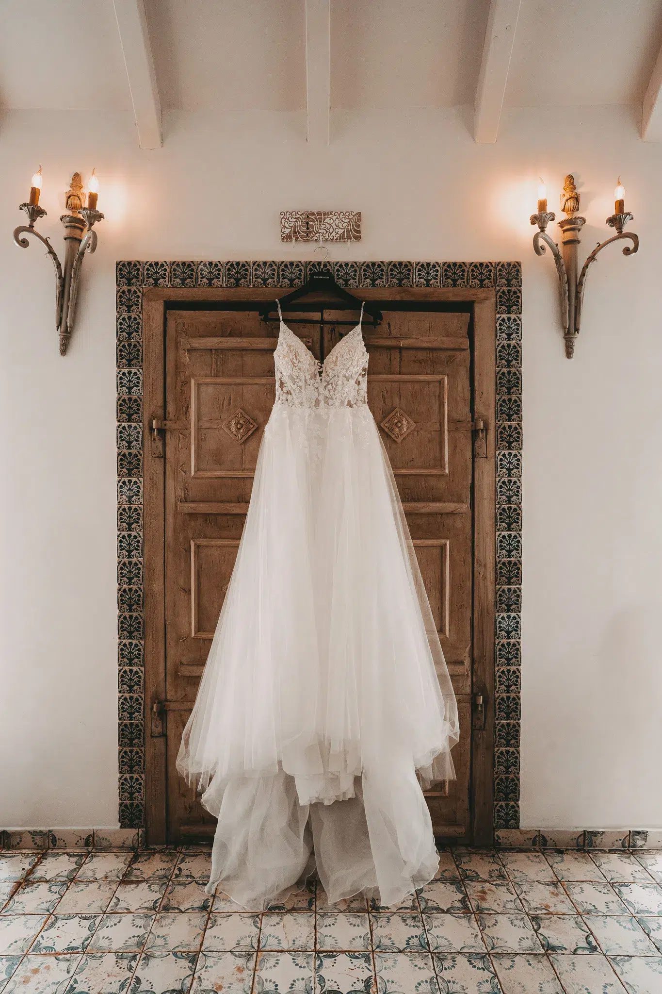 Aufnahme des Brautkleids