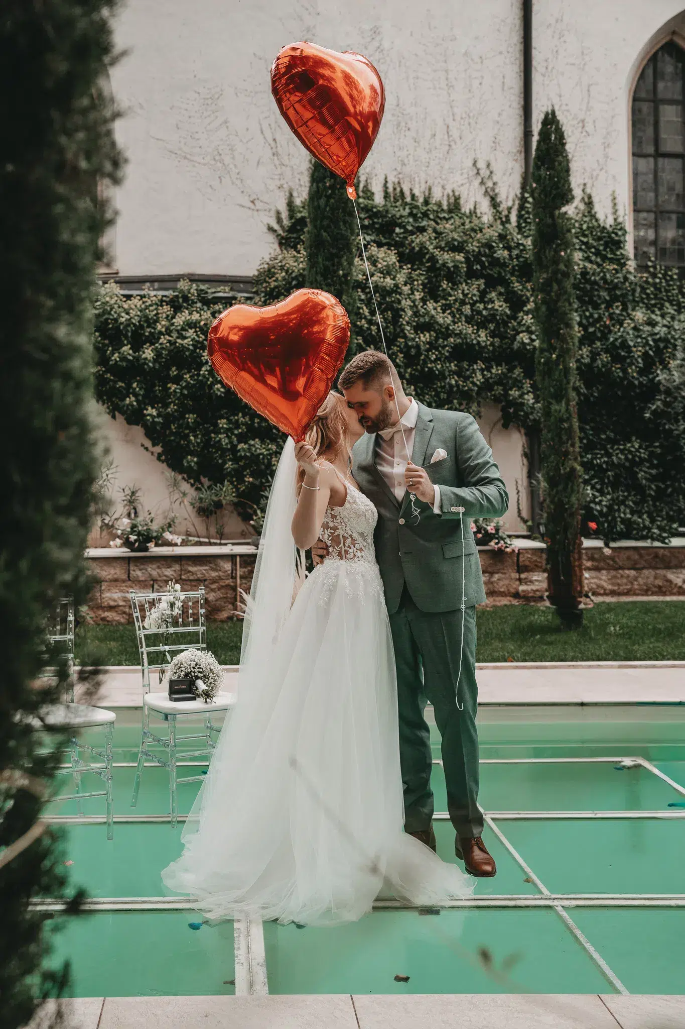 Hochzeitsfotograf Morrhof brautpaar lässt luftballons steigen